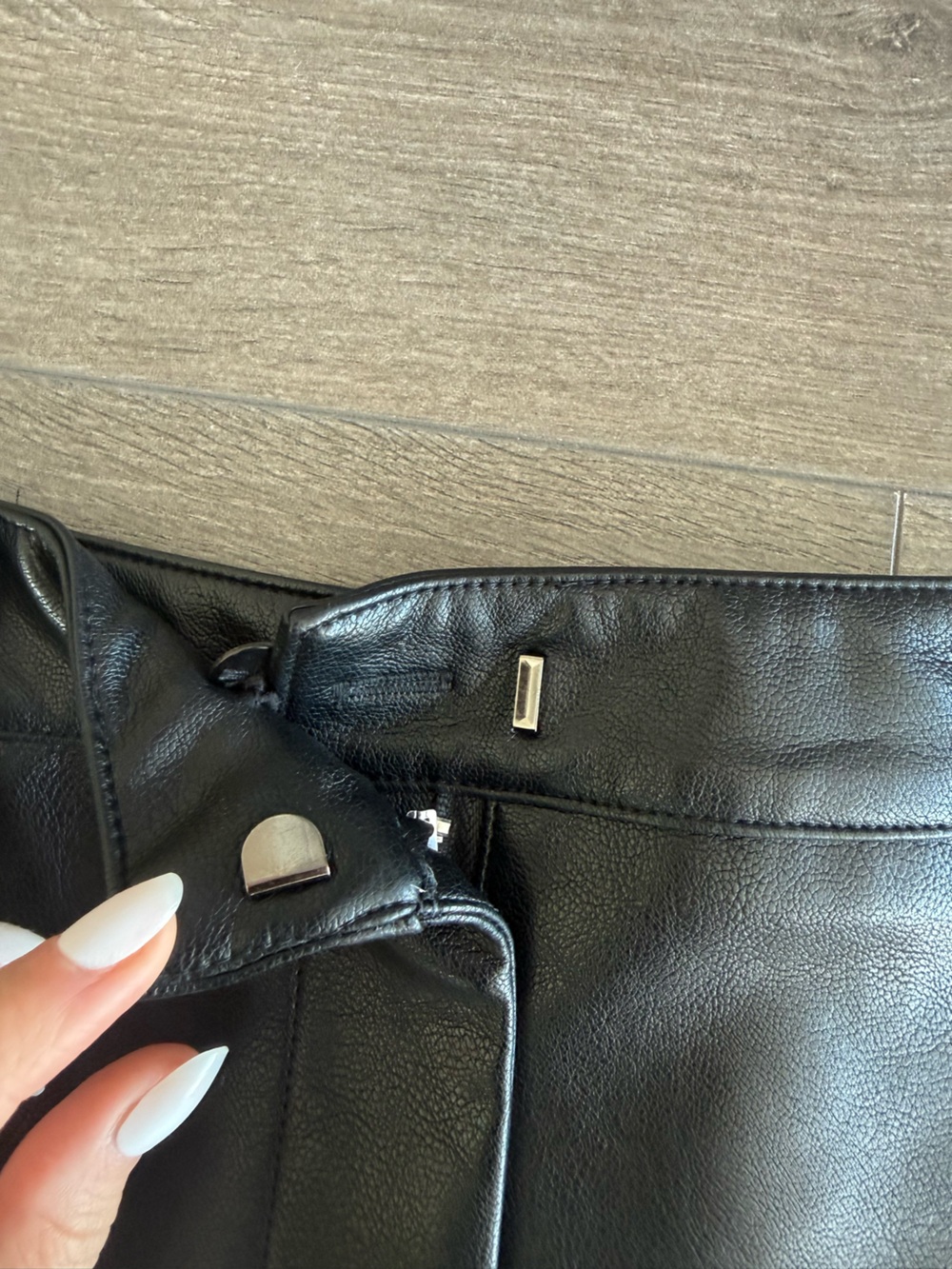 Revolve Leather Mini Skirt - Picture 4 of 8